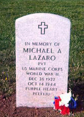 Michael's marker at Abraham Lincoln National Cemetery